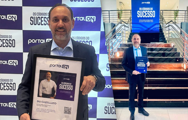 Du Cazellato é homenageado no evento “Os Códigos do Sucesso”